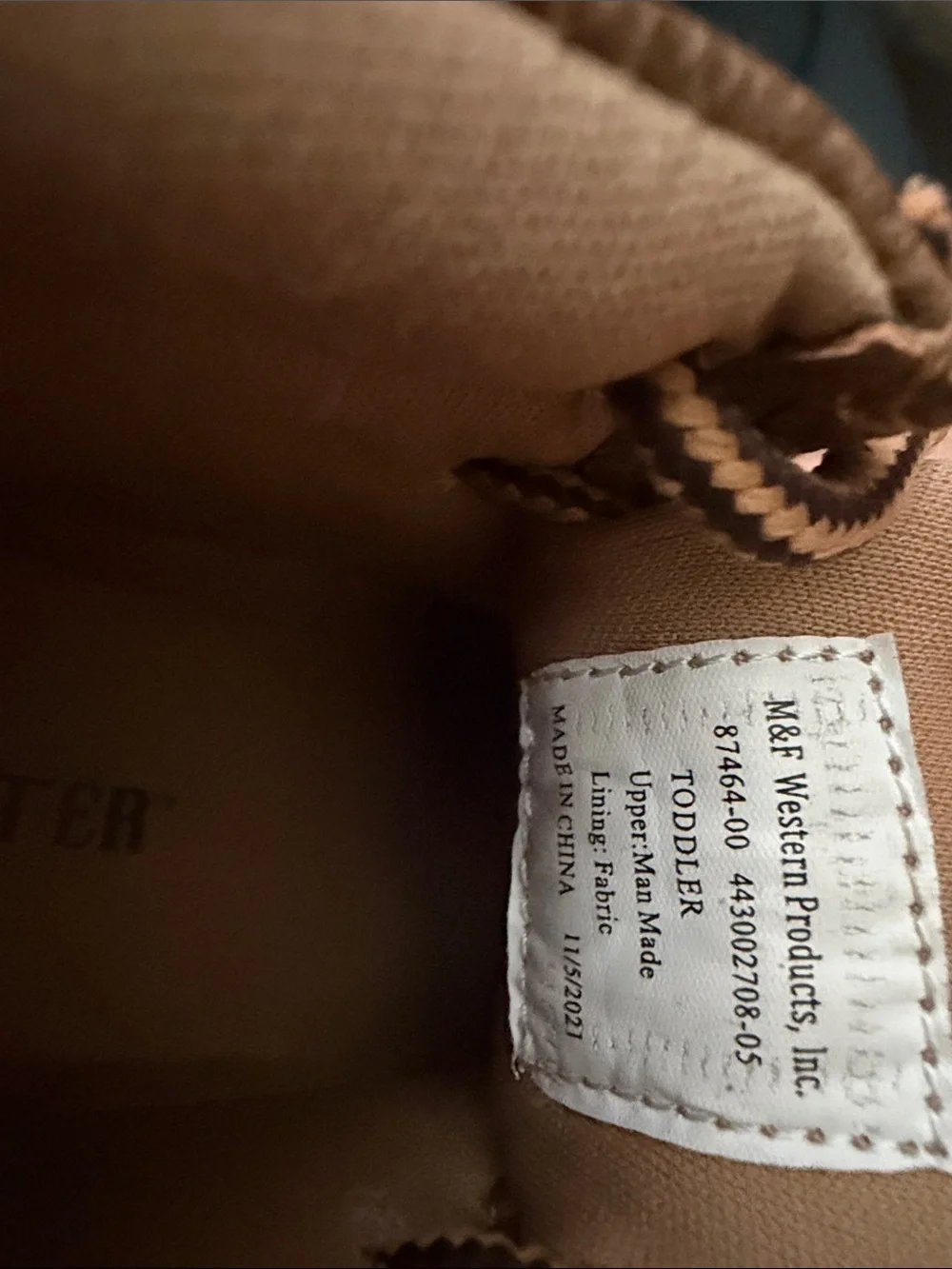 Twister infant baby Brown Lace-Up‎ Moccasin Boots Sz 8.9/9